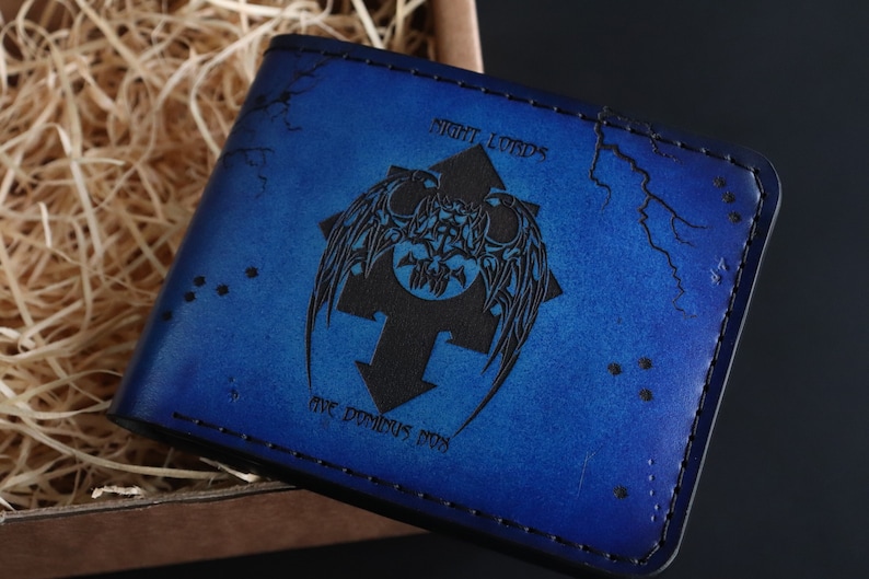 Bifold Wallet, Night Warrior, Handmade Wallet, Lords, the Lords of