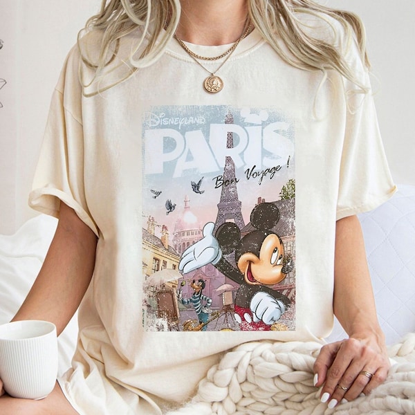 Disneyland Paris Mickey Shirt, Eiffel Tower Mickey Shirt, Disney Paris Vacation Shirt, Disney Family Vacation 2024 Shirt.