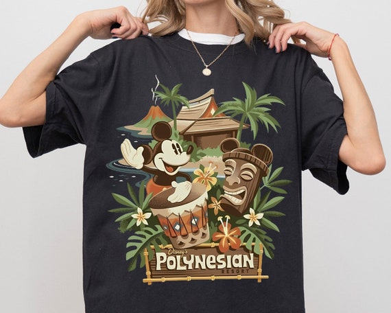 Disney Mickey Polynesian Resort Shirt Disney Classic Mickey T shirt Disney Family Matching Tee Funny Disney Outfit Disney Family Trip Etsy