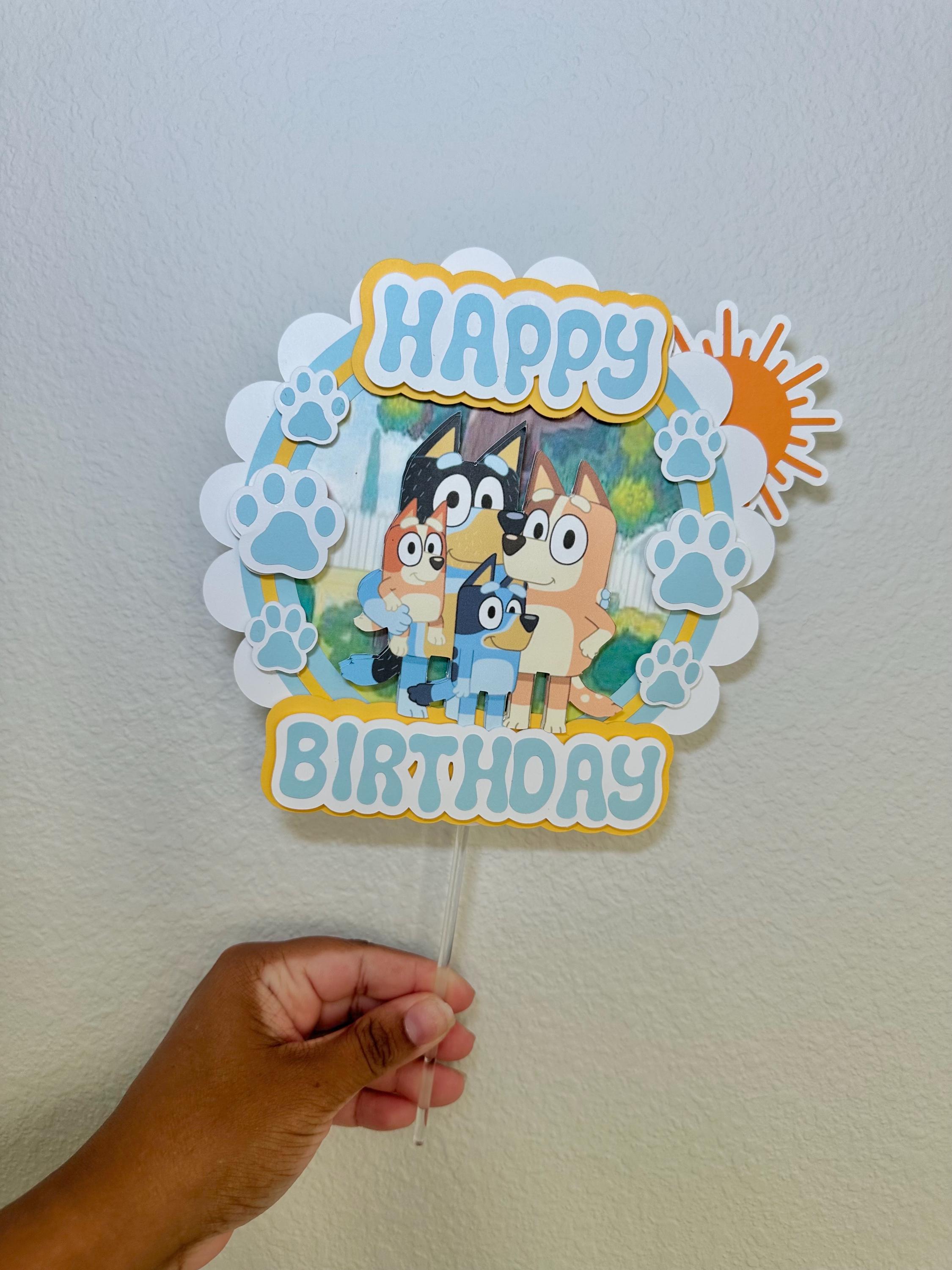 Bluey Inspired Cake Topper