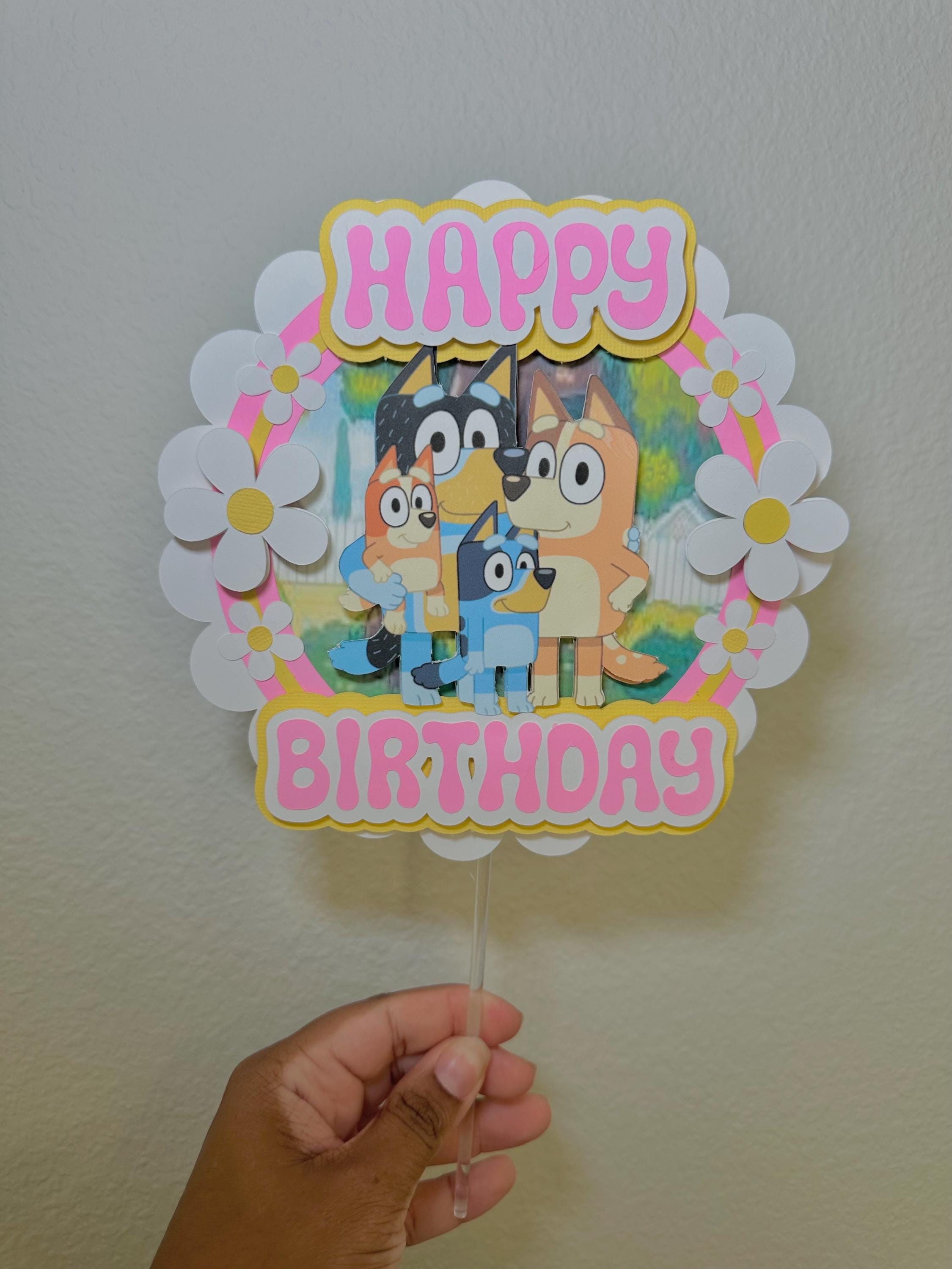 Bluey Inspired Cake Topper