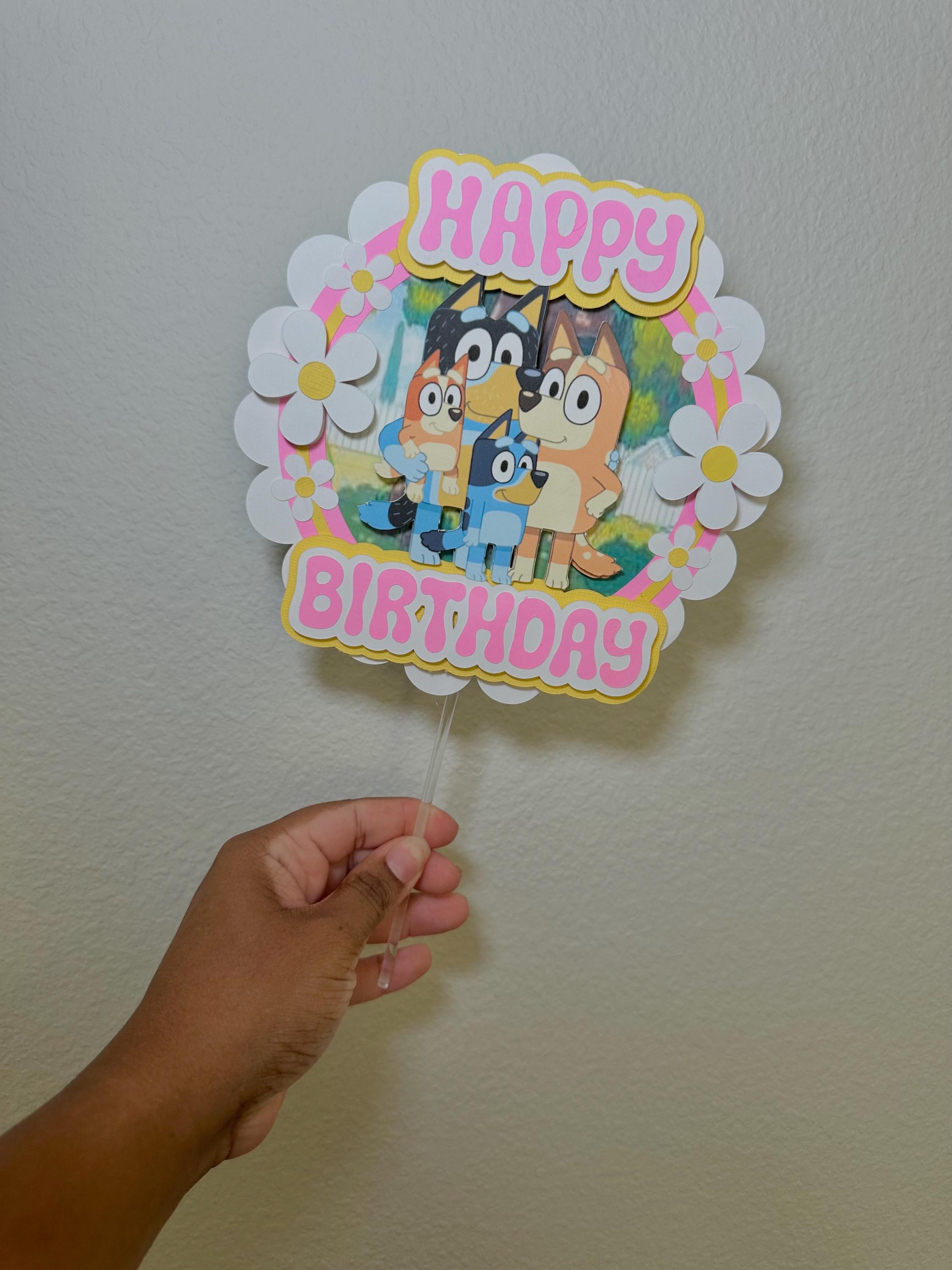 Bluey Inspired Cake Topper