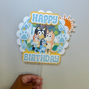 Bluey Cake Topper, Bluey Birthday, Bluey Birthday accessories, Bluey Cake  Birthday, Bluey Cake Topper, Bluey Birthday Party