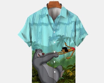 Disney inspired mens shirt Jungle Book Baloo