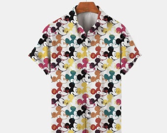 Mens Disney inspired shirts Mickey Multicolour