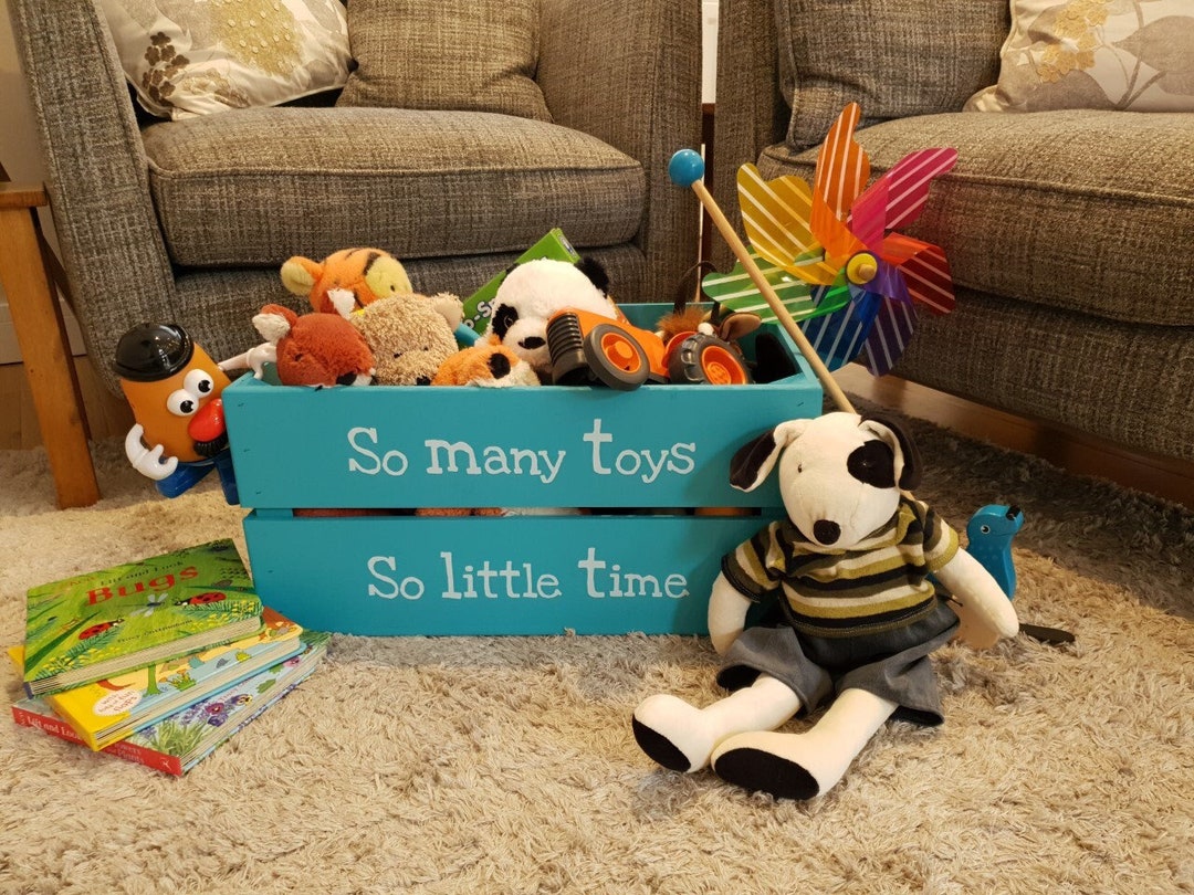 Personalised Wooden Toy Storage Box - Etsy