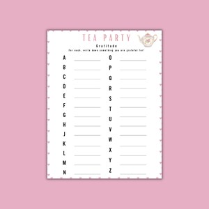 Tea Party Games Bundle Printable Tea Party Games Tea Party Favors ...