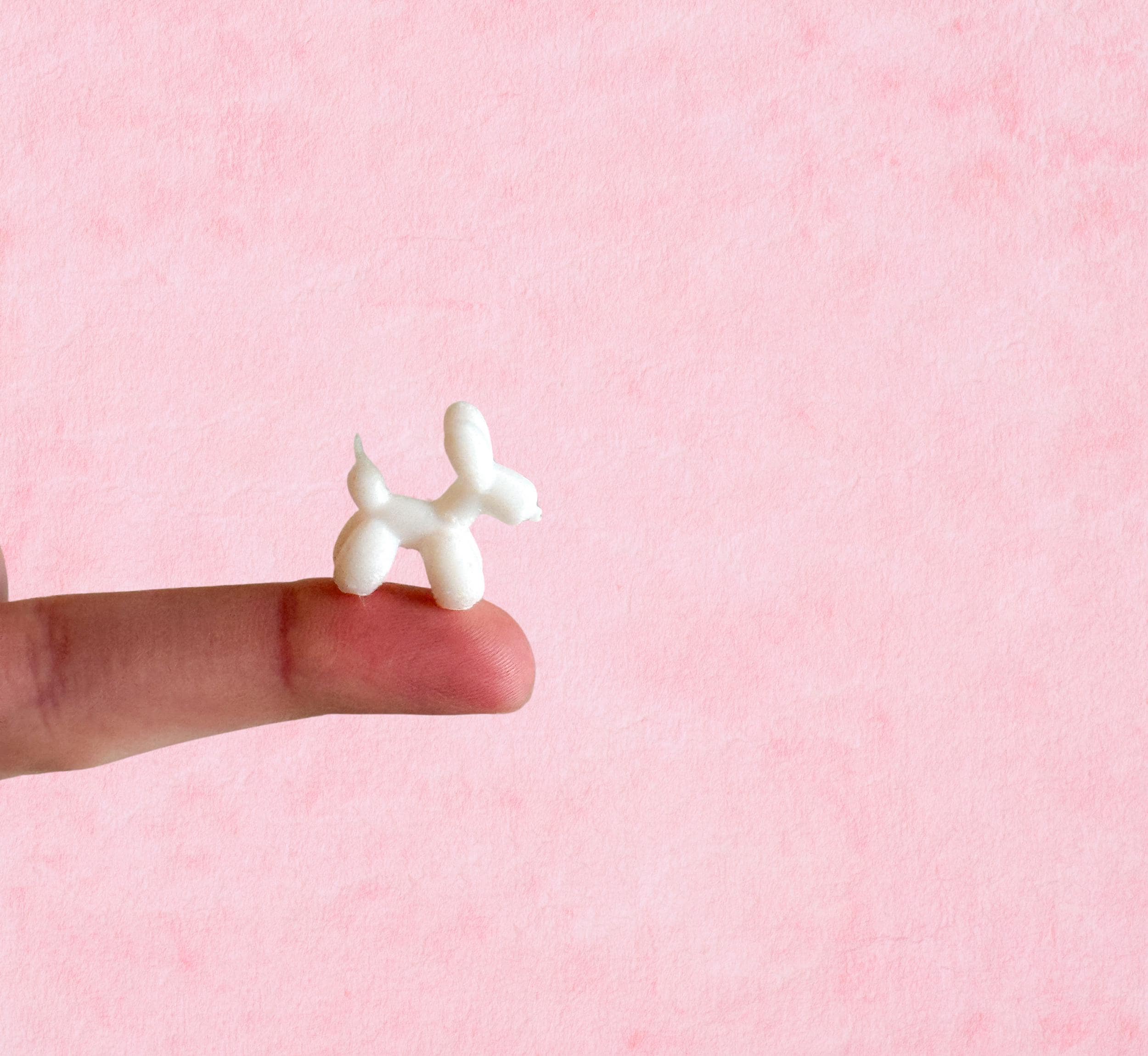 Miniature Balloon Dog, Tiny Animal, Funny Gift, Cute Gift, Party Favor, Uplifting