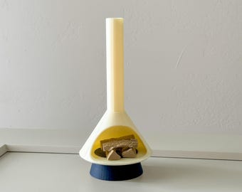 Miniature Mid-Century Modern-style LED Fireplace