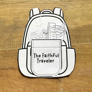 Back to School Bible Craft for Kids , Christian Sunday School, Homeschool Activity, DIY Bible Lesson for Kids, First Day of School Activity