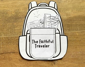 Back to School Bible Craft for Kids , Christian Sunday School, Homeschool Activity, DIY Bible Lesson for Kids, First Day of School Activity