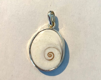 CORSICA Eye of Saint Lucia pendant (the real one!) set with genuine silver