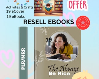 DIY Delights Bundle: 19 Printable Activity and Craft eBooks with Customizable eCovers - Resell with PLR/MRR Rights