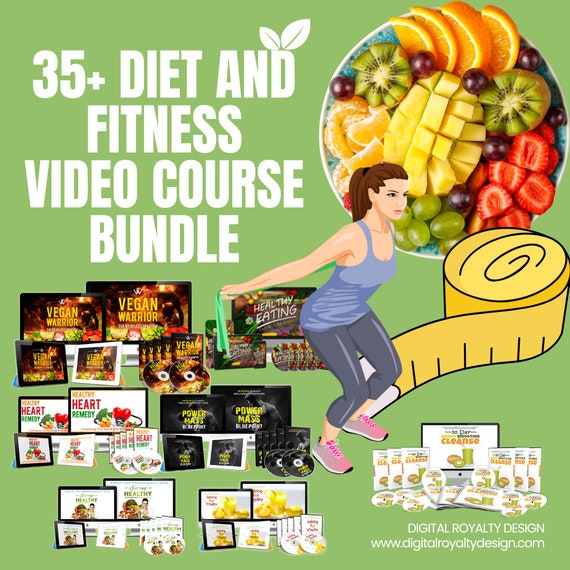 35+ Diet and Fitness Video and E-book Course Bundle, Earn Money Online, Health and Fitness
