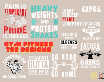 Fitness Frenzy: 50 designs de treino de ginástica - Pacote gráfico de ginástica mais vendido, Fitness Men Sports, Sports Fashion Fitness, Beats Fit Pro