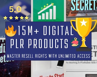 Über 15 Millionen digitale PLR-Produkte bündeln lebenslanger Zugang zu unbeschränktem Download mit Master Reseller-Rechten Bestseller im Wert von mindestens 7k+ - Verdienen Sie Geld online