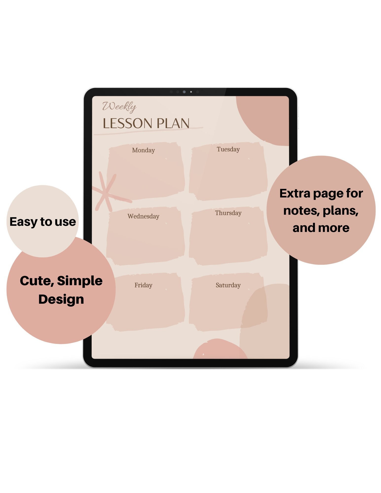 Teaching Lesson Plan Template Lesson Planner PDF Template Etsy