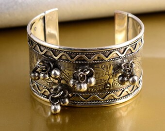 アクセサリー Vintage Silver Wide Wave Caff Bangle 925 Silver WIDE Wave Cuff Bracelet-sterling-solid-925 Stamped