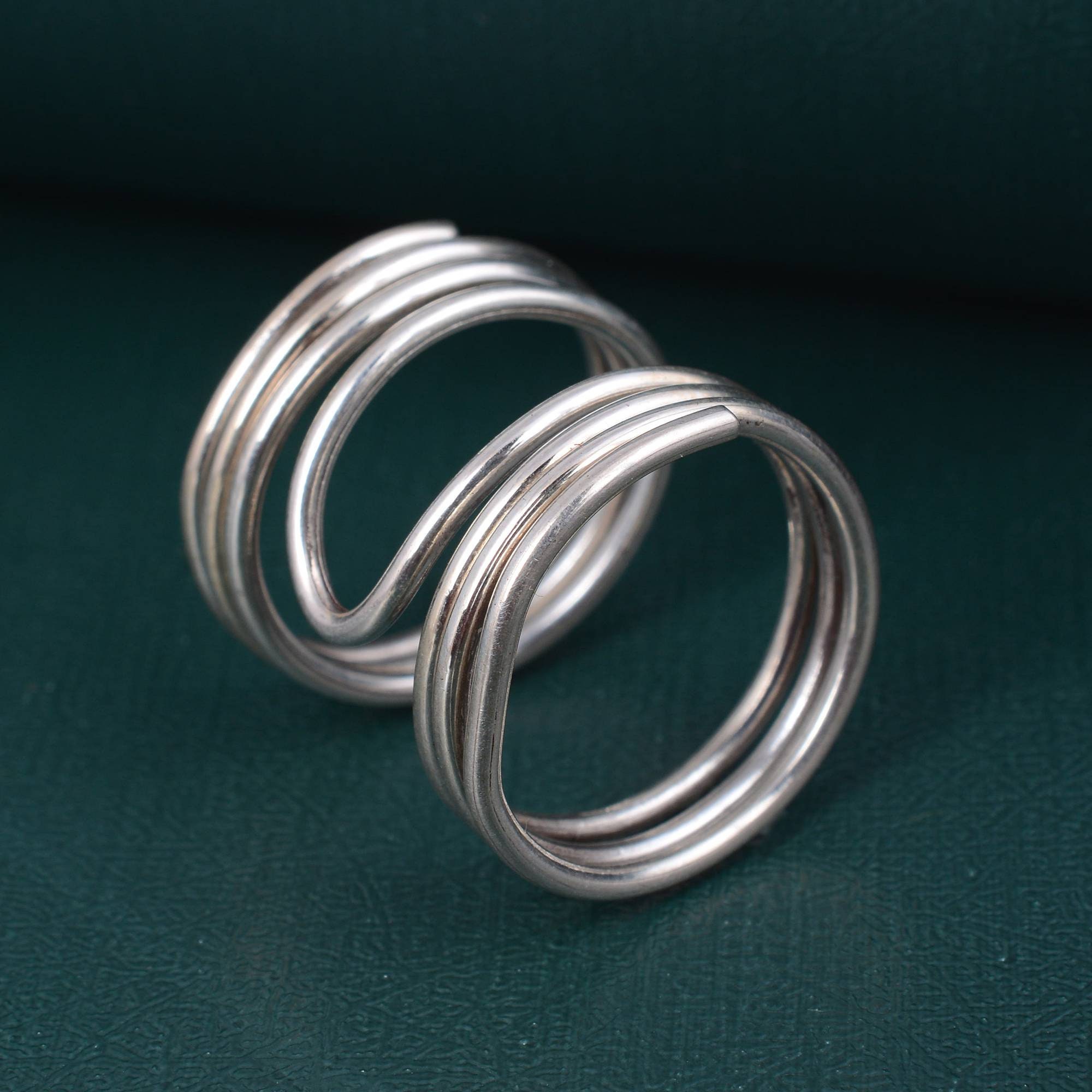 Silver Arthritis Splint Ring, Lateral Deviation Support, EDS Ring