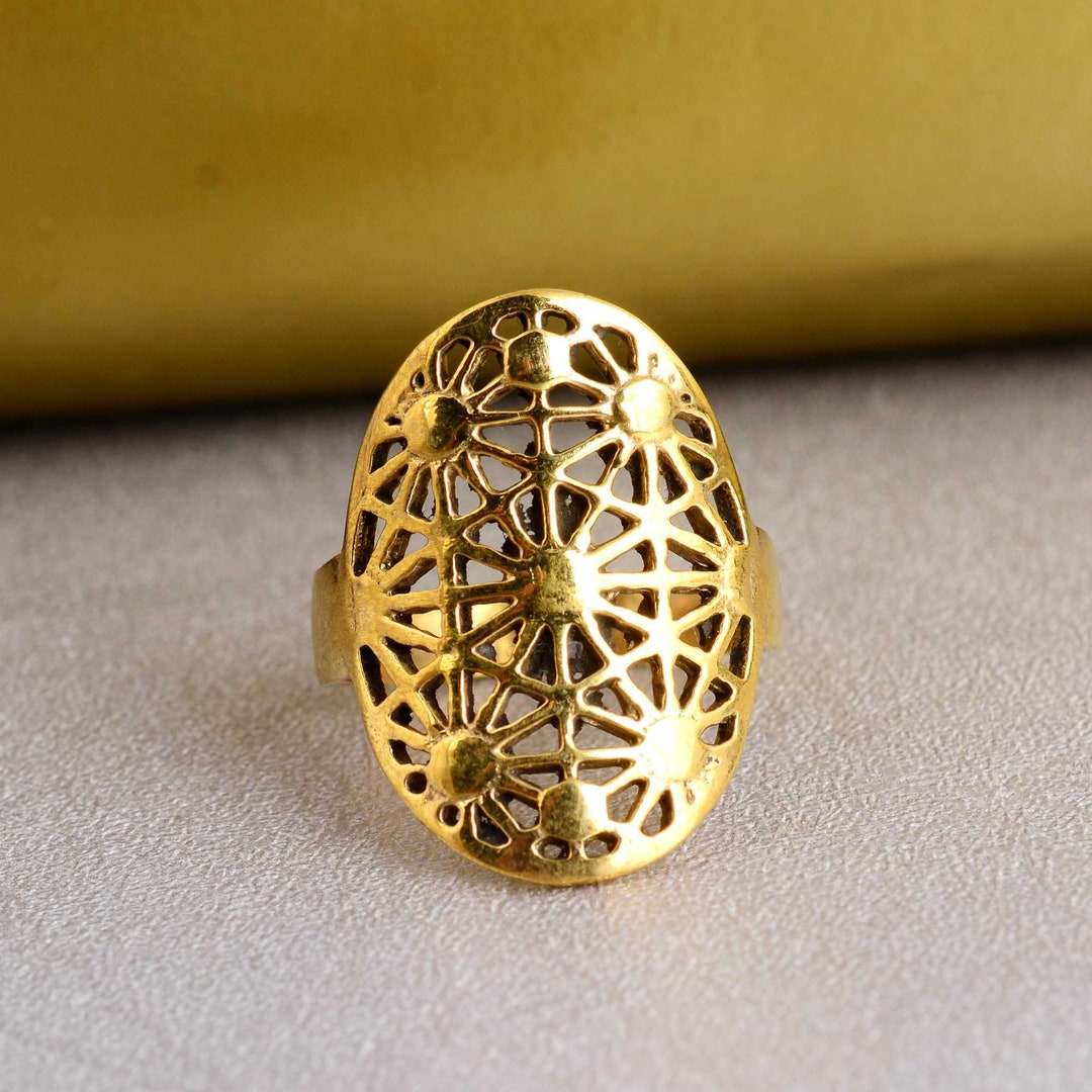 Sacred Geometry Ring, Flower of Life Ring, Seed of Life Ring, Circle of ...