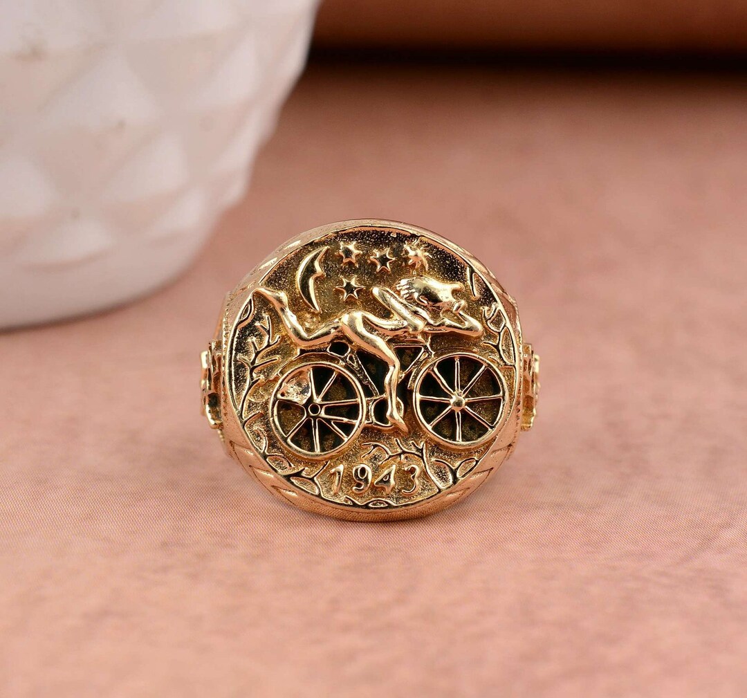 Bicycle Ring, Bike Ring, Boho Ring, Cute Ring, Gold Ring, Little Ring ...