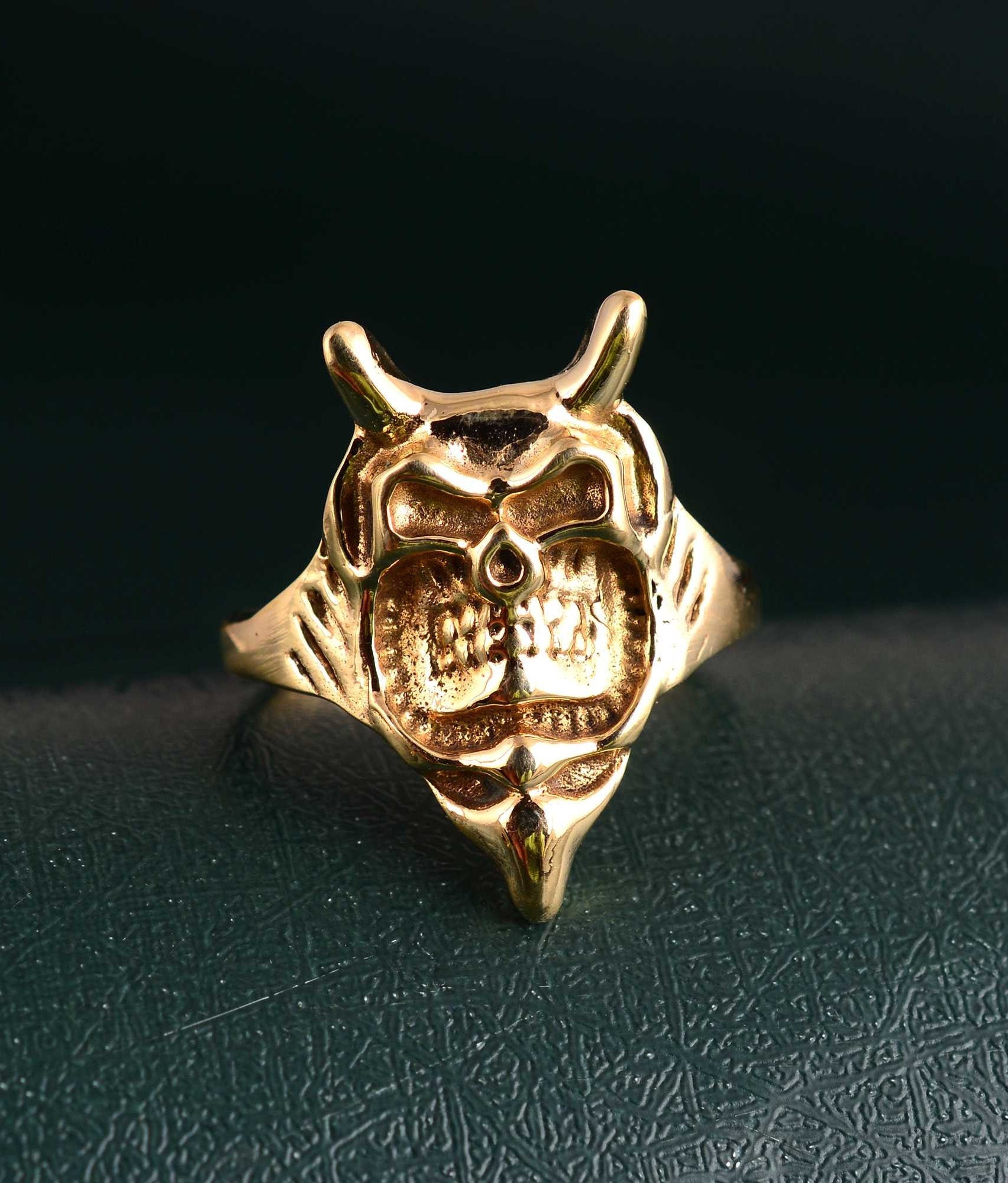 Gold Owl Ring: Brass Bird Jewelry, Nature Ring