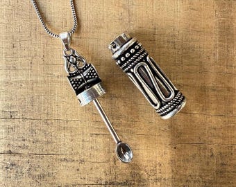 Pocket spoon | Poison spoon | Mini compact spoon |  unique spoon | Stylish spoon | Herb spoon
