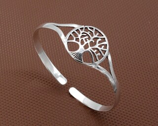 LES POULETTES BIJOUX Bracciale Filo Albero Della Vita Placcato Oro – Gioiello Artistico In Cofanetto