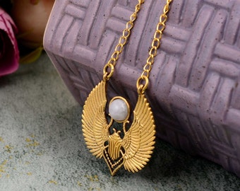 Solid Gold Scarab, Scarab Charm, Scarab, Gold Scarab Pendant, Spiritual Jewelry, Lucky Charm, Unisex Gift