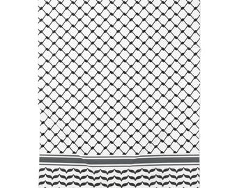 Keffiyeh Baby Swaddle Blanket: Palestinian Inspired Nursery Decor