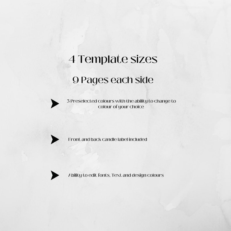 Printable Candle Templates, Candle Labels, Candle Branding, Editable