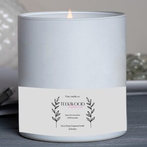 Printable Candle Templates, Candle Labels, Editable Labels, Modern Labels, Minimal Label Bundle ...