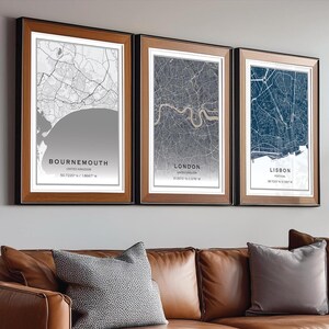 Impression personnalisée du plan de la ville, personnalisé n'importe où, oeuvre d'art murale de la ville, offre 3 pour 2, affiche de la ville natale, impression de carte personnalisée de votre lieu préféré, plan des rues