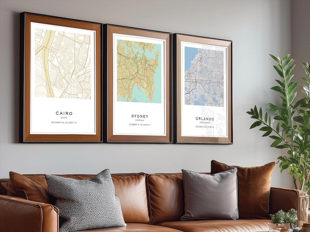 Personalised Any Location Map Print, Custom Street Map, City Wall Art ...