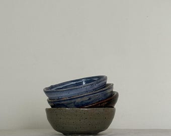 The Storied Stacking Bowls | Small Vintage Handmade Ceramic Stacked Bowls, Set of 4