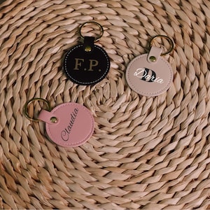 Portachiavi personalizzato, Portachiavi tondo con nome, Idee regalo für lei, regalo maestra, Mama, sorella, regalo nuova casa