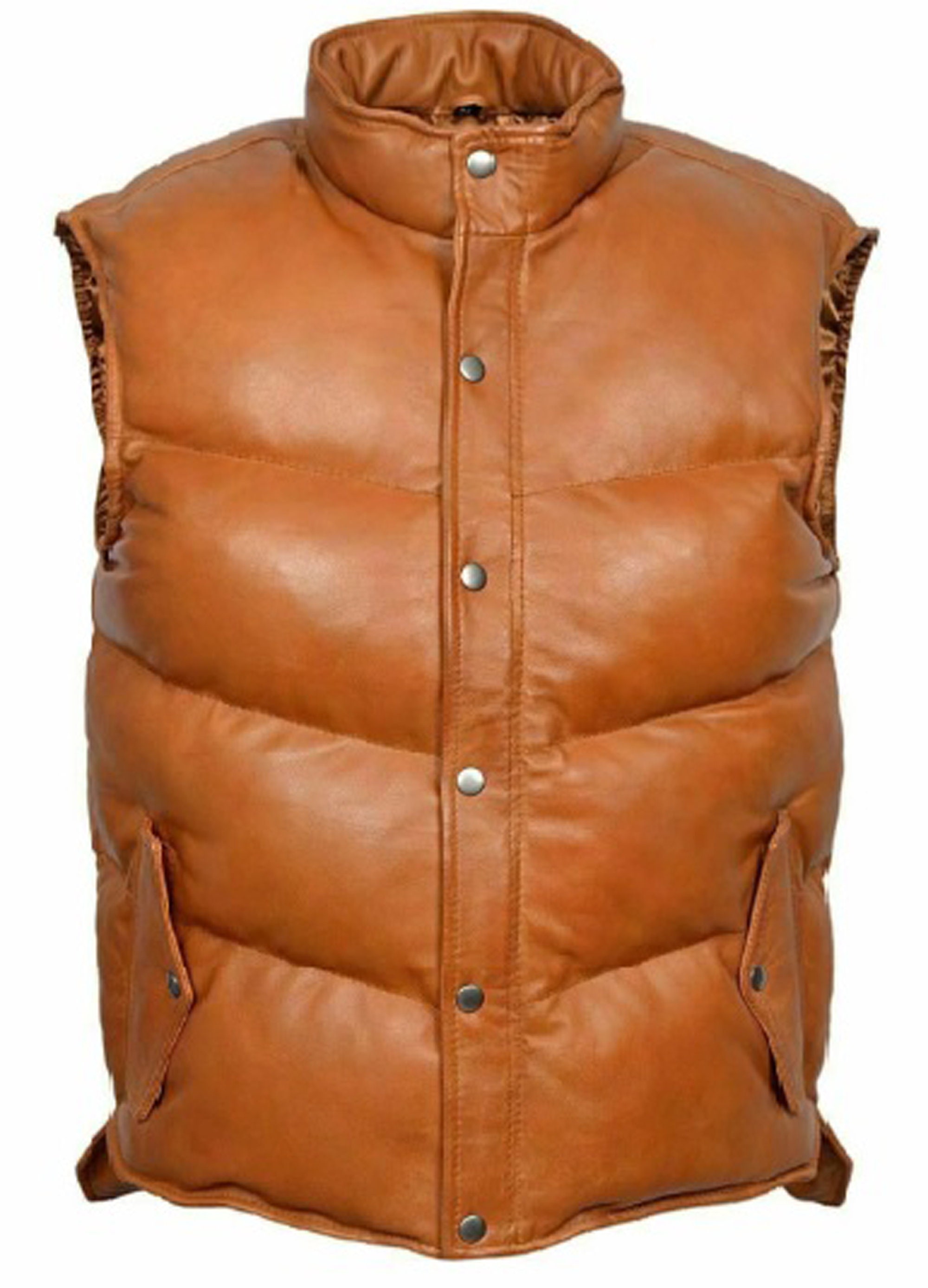 Schott down filled lambskin vest outlet