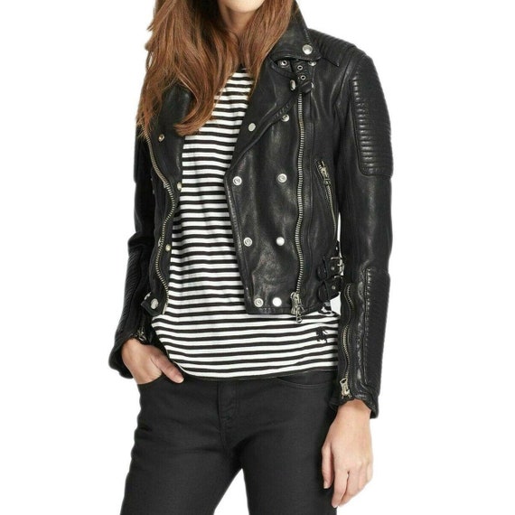 Sheep leather jacket quality sale