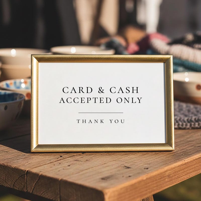 Cash Only Sign - Etsy