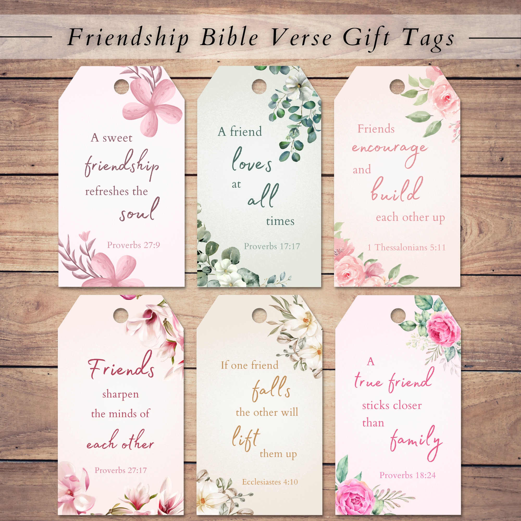Printable Bible Verse Friendship Gift Tags | Scripture Quotes for Women | DIY Party Favors | Christian Gift Accessories | Floral Watercolor - Etsy printable-bible-verse-friendship-gift-tags-scripture-quotes-for-women-diy-party-favors-christian-gift-accessories-floral-watercolor-etsy