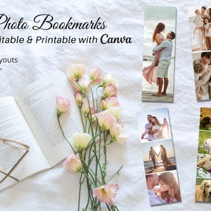 Custom Photo Bookmarks | Printable DIY Gifts | Editable Canva Templates | Birthday | Personalized Accessories | Anniversary Wedding Gift