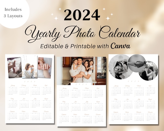 Calendrier photo personnalisé 2024 à -40%