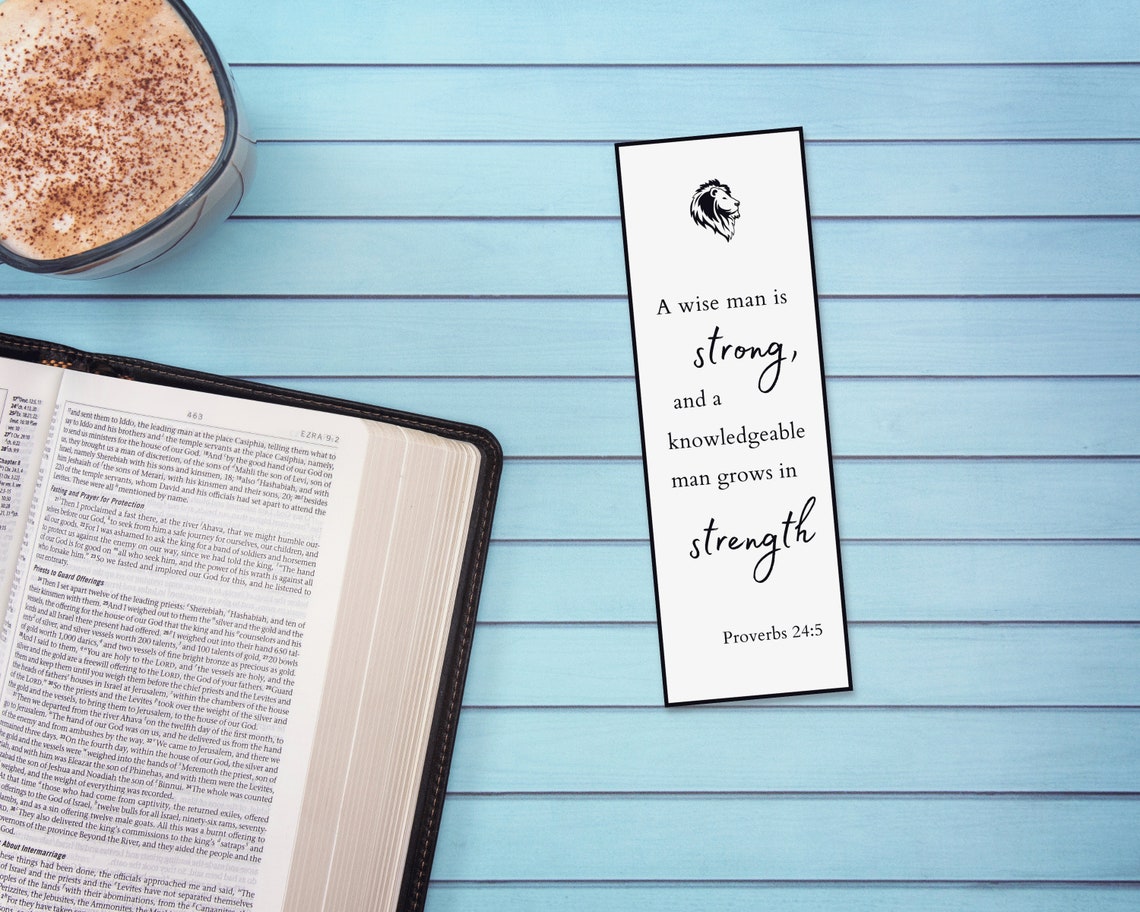 Printable Bible Verse Bookmarks for Men &amp; Boys Christian Gift for Dad ...