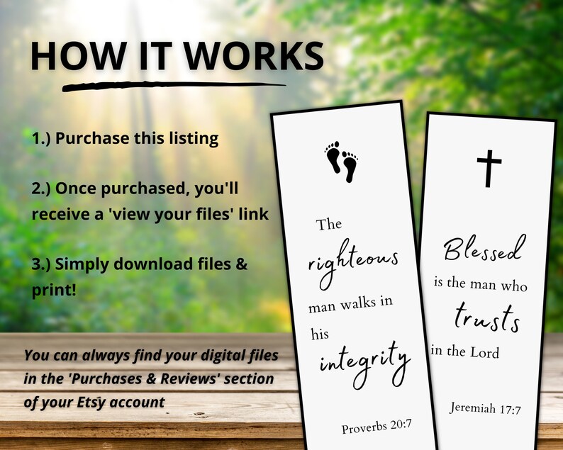 Printable Bible Verse Bookmarks for Men & Boys Christian Gift for Dad ...