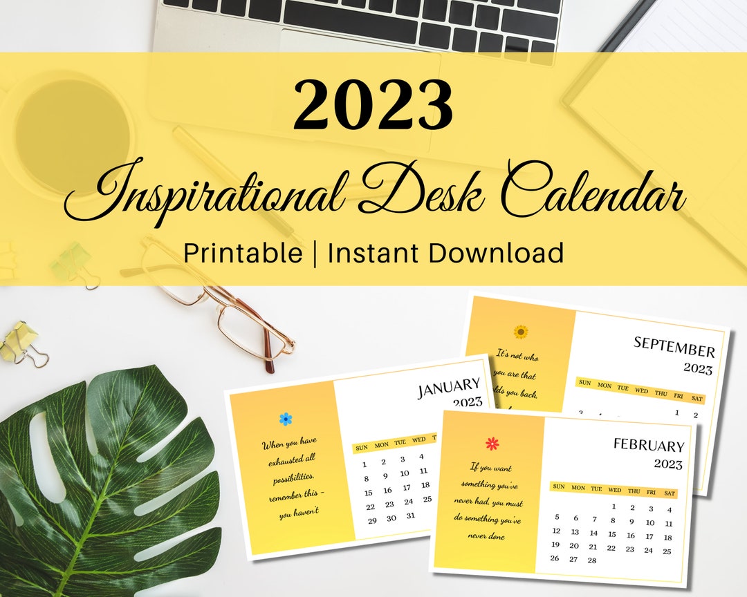 Inspirational 2023 Desk Calendar Printable Motivational Etsy inspirational-2023-desk-calendar-printable-motivational-etsy