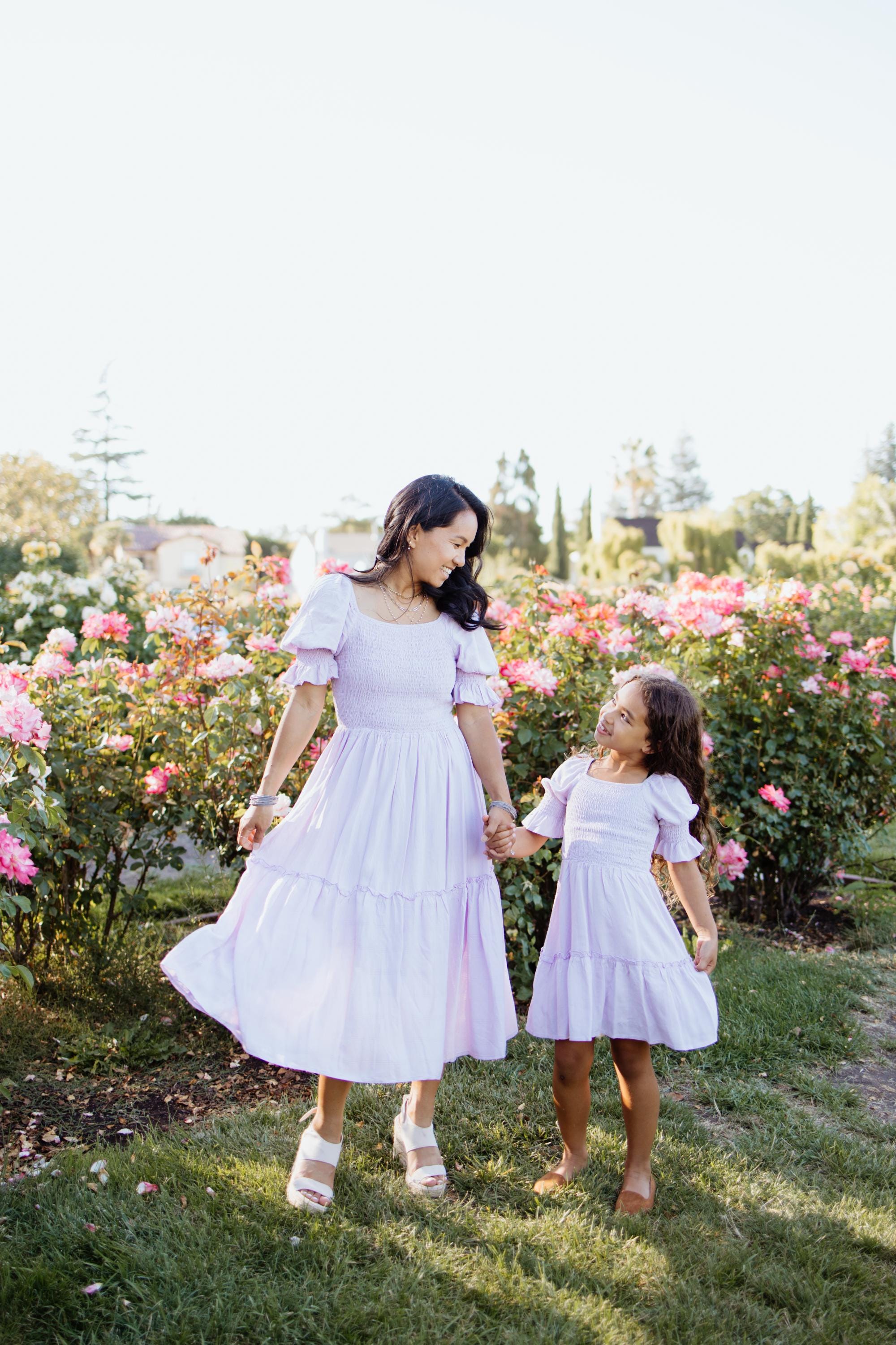 Mother Daughter Matching Dress Purple - Etsy