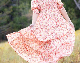 Celeste Floral Maxi Kleid