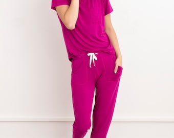 Conjunto de pijama suave y refrescante: ropa de estar suave