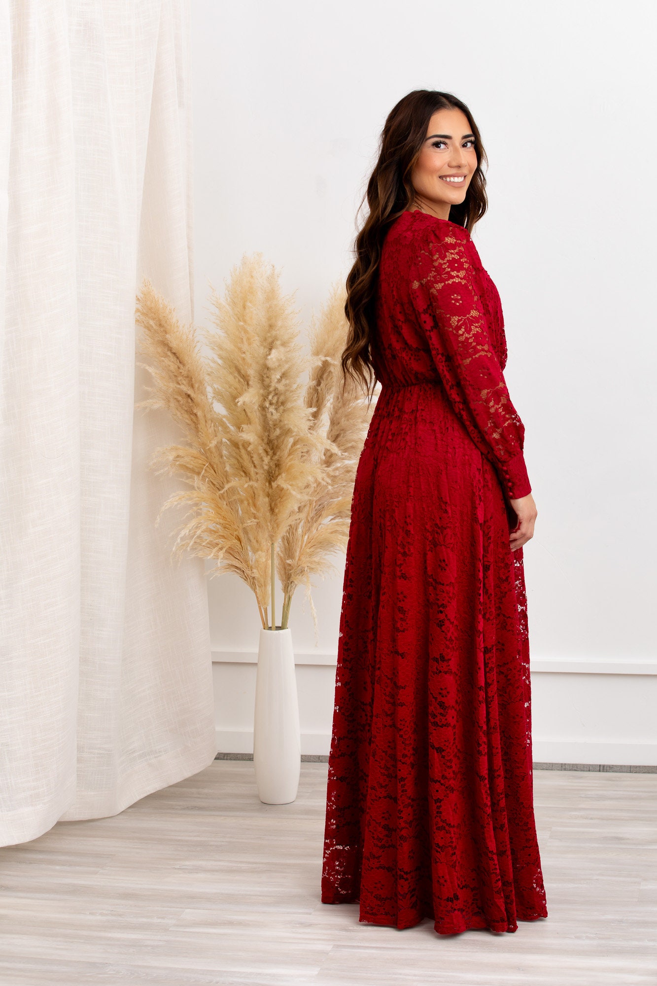 formal dresses maxi length Wine Red Satin A-Line Slip Maxi Dress