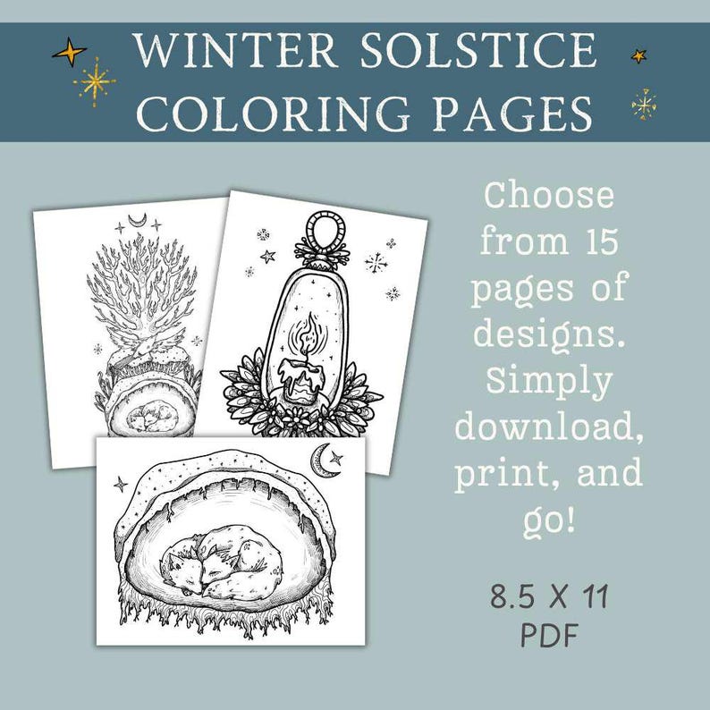 Printable Winter Solstice Coloring Pages 15 Designs Yule Coloring Printable Winter Solstice Coloring Pages 15 Designs Yule Coloring